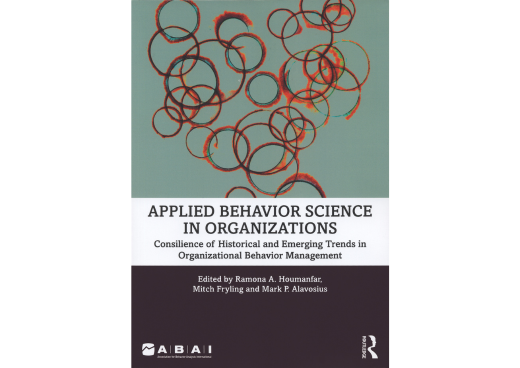 a square graphic representing Applied Behavior Science in Organizations: Consilience of Historical and Emerging Trends in Organizational Behavior Management (paperback)